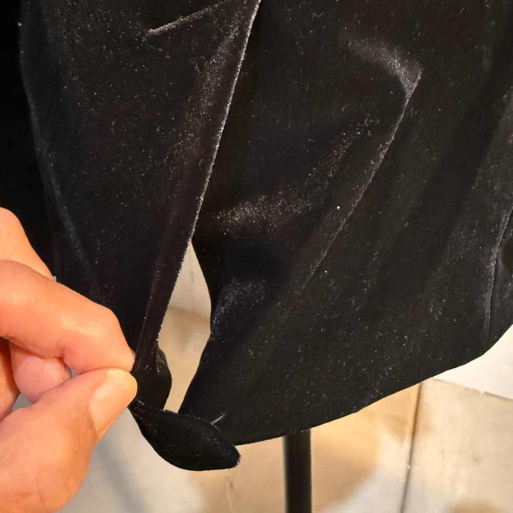INC International Concepts Midnight Velvet Blazer - Picture 7 of 9